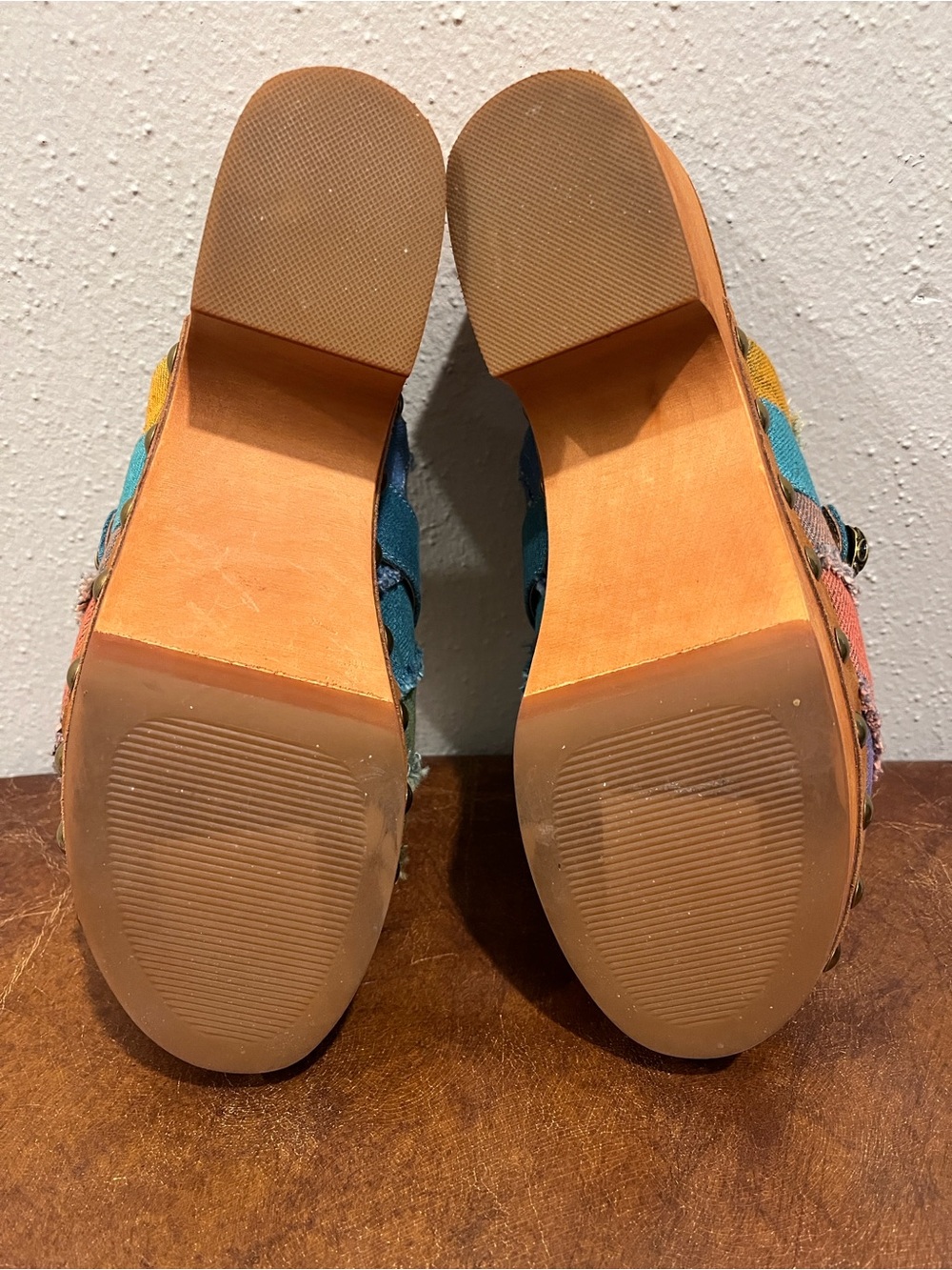 NWOT Kurt Geiger Mayfair color block clogs Sz 10 - Picture 4 of 7
